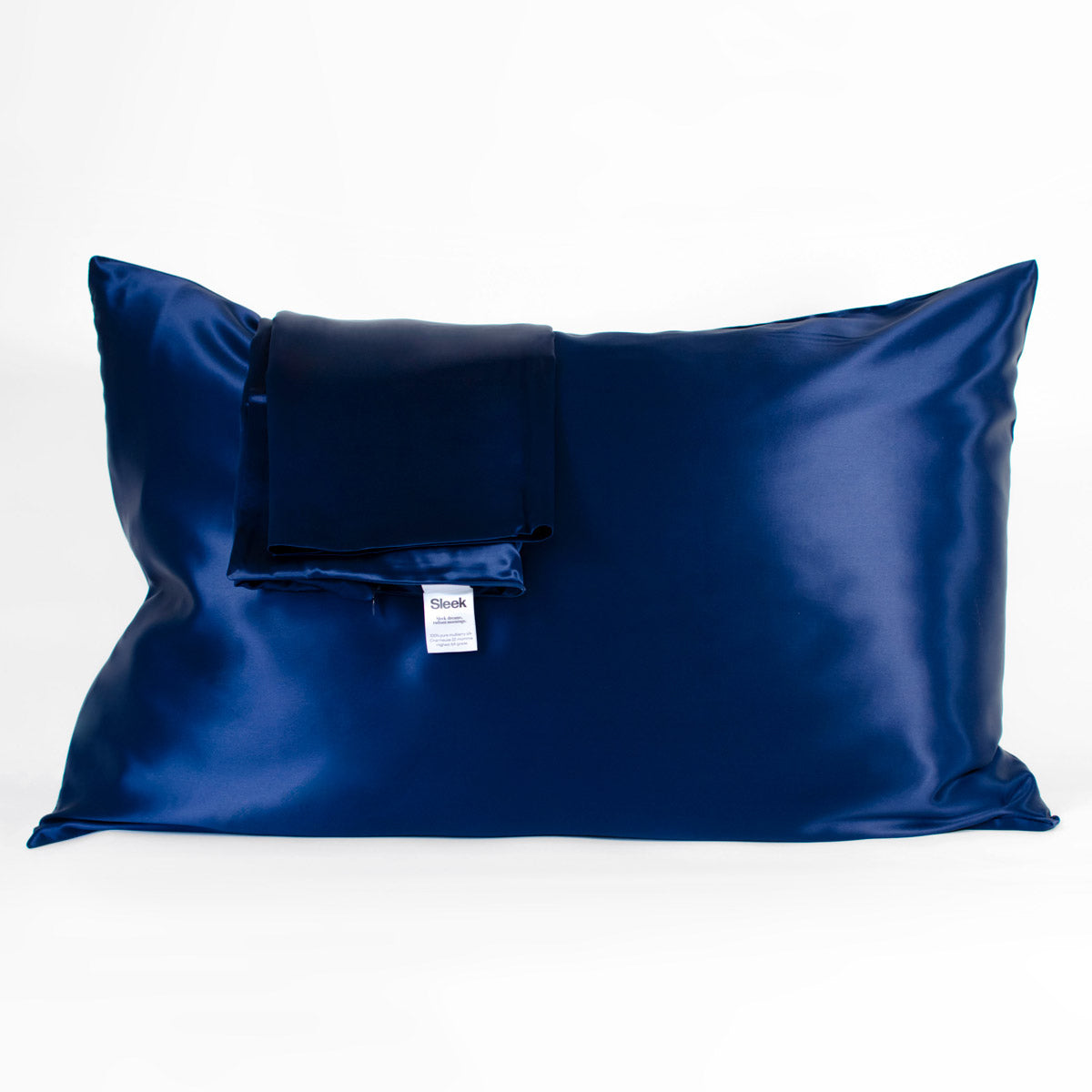 Navy Blue Pure Silk Pillowcase